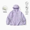 Roupa de Proteção Solar Estilo Montanha para Mulheres e Homens, Leve para Caminhada e Ciclismo ao Ar Livre, Proteção UV UPF100 Jaqueta para Pele