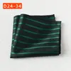 Bolsillo de la Camisa del Traje Bufanda Banquete de Bodas Negocios Poliéster Seda Bufanda Cuadrada Pequeña Pañuelo de Bolsillo Fábrica de Shengzhou Pañuelo Rayado para Hombres