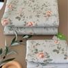 Corea del Sur Algodón de Ganso Cubierta de Cama Juego de Tres Piezas Lavable a Máquina Algodón de Doble Cara Acolchado Sábana de Cama Acolchada Manta Universal para Todas las Estaciones