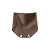 Ropa Interior de Jacquard de Algodón Puro Sin Costuras de Cintura Alta para Mujer, Moldeadora de Vientre y Levantadora de Glúteos, Calzones Antibacterianos de Ácido Poliláctico 7A sin Entrepierna