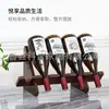 Estante de Vino de Madera de Caucho Estante de Vino Invertido Decoración Simple Estante de Vino de Madera Maciza Gabinete de Vino para Sala de Estar Vino Tinto Envío Gratis Venta al por Mayor