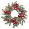Nuevas Decoraciones Navideñas 2026, Guirnaldas Navideñas Simuladas, Colgantes para Puerta, Colgantes de Pared, Cejas Horizontales de Ratán, Decoraciones Festivas