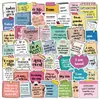 ColecciónJuego completo de pegatinas de citas inspiradoras transfronterizas para decoración personalizada DIY de botellas de agua y fundas de teléfono, venta al por mayor