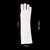 Guantes para uñas para prevenir el horneado negro de la máquina de fototerapia guantes negros antirradiación anti-ultravioleta anti-iluminación guantes negros bloqueadores de dedos descubiertos