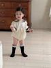 Mono de manga corta para niña Ropa fina de verano 2026 Ropa nueva para bebé Estilo preppy para bebé Mono Ropa infantil estilo coreano