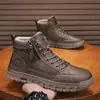 7731 Botas Altas de Cuero Martens Estilo Retro Británico Ropa de Trabajo Zapatos de Moda Tendencia Zapatos de Motocicleta Casuales Zapatos de Hombre