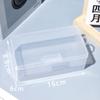Caja de Plástico Rectangular Transparente para Acabado de Piezas de Juguete Embalaje Engrosado Papelería Alimentos Tornillo Traje Caja de Almacenamiento