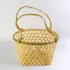 Cestas de Bambú Hechas a Mano, Cestas para Zongzi, Cestas para Batatas, Cestas Locales para Empacar Huevos, Cestas para Recoger Lichi, Nispero y Ciruela