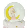 Bola de Cristal Luminosa Caricatura Personalizada Niña de la Luna Adornos de Resina Decoración del Hogar Escritorio Artesanía de Resina Adornos