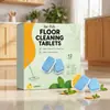 JUE FISH Pastilhas para Limpeza de Chão Frescas e Desodorizantes Limpeza e Manutenção Diária de Pisos Domésticos Pastilhas Efervescentes