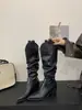 []Botas Western Altas Outono e Inverno Botas Longas Retrô Femininas 2026 Novo Estilo Botas Curtas para Meninas Baixinhas