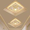 Luz de techo para sala de estar, linterna decorativa para porche, lámpara de pasillo, focos LED creativos, lámpara cuadrada de cristal para puerta y pasillo