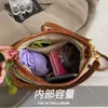 Bolso Tejido de Moda para Debajo del Brazo de Este Año para Mujer, Nuevo Estilo Verano 2026, Bolso de Paja de Moda Color-Blocking, Bolso de Hombro Simple y Versátil