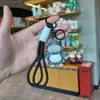 Colgante llavero de elefante y jirafa de dibujos animados, decoración para mochila de estudiante, pequeño regalo promocional, venta al por mayor de figuritas de animales pequeños