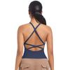 Roupa Íntima Esportiva Europeia e Americana Sexy Amiga da Pele Sem Costura Alça Cruzada nas Costas Bonita Sutiã de Yoga Colete Fitness para Corrida