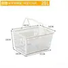 Cesta de la compra para supermercado, caja de compra, cesta de mano, plástico engrosado, para comprar verduras en casa, tamaño grande, cesta para snacks de centro comercial, tienda de conveniencia