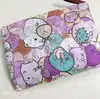 Bolsa de compras plegable Spot 210D bolsa tipo chaleco de dibujos animados portátil grande
