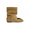 Botas Maillard Verano 2026 Nuevo Estilo Diseño Hueco Punta Redonda Moño Tacón Grueso Sandalias Zapatos Planos de Ballet