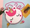 Transfronterizo 2024 Nuevo Caricatura Infantil Niña Linda Unicornio Disfraz Estilo Personalizado Bolso Bandolera Cruzado al Hombro