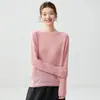 GNC Cashmere % Seda de Amora Bainha Enrolada Preguiçosa Gola Alta Meia Suéter Feminino Malha Solta Cobertura