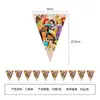 Decoración de Fiesta Temática New Girl Siete Princesas Ambiente Montaje Plato de Papel Vaso de Papel Mantel Set de Vajilla Desechable