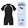 Traje de Baño Enterizo Deportivo para Mujer Profesional Conservador Nuevo Traje de Baño para Aguas Termales Manga Larga y Corta Traje de Baño para Adultos Mujeres Venta al por Mayor