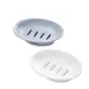 Plato de jabón creativo de doble capa con tapa abierta y drenaje para el hogar, estuche de jabón, soporte de jabón simple para baño, creativo nórdico