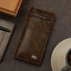Billetera larga para hombre, tarjetero para hombre con múltiples tarjetas, retro, plegable en dos partes, tres en uno, moda, multifuncional, monedero al por mayor