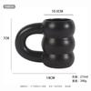 Caneca de cerâmica copo de cerâmica criativo irregular com alça cor sólida personalidade ins copo pneu de cerâmica
