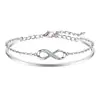 Nova Pulseira Dupla Camada em Forma de 8 Tengda para Mulheres, Design de Nicho, Corrente de Pulseira Empilhável Dupla Camada com Símbolo do Infinito 2022