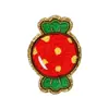 Parches bordados de caramelo de dibujos animados originales transfronterizos, parches de tela autoadhesivos para decoración de ropa infantil, reparación, bordado de toallas y accesorios de bordado