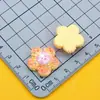 Serie de Juegos de Comida Simulación Cerdo Mini Chocolate Pan de Maíz Oso Pastel Horquilla DIY Accesorios de Resina