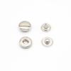Broches de Presión Metálicos Accesorios para Ropa Chaqueta de Plumas Broches Redondos Macho-Hembra Botones de Presión Ocultos Plástico Hierro Antiguo Botones de Cuatro Partes Cobre