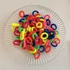 Coloridos pasadores de pelo de pulgar estilo coreano para niños y niñas, lindas diademas, dulces cordones para el pelo de niños, gomas elásticas de alta elasticidad, accesorios para el pelo