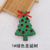 Cross-border venda quente cartoon ouro em pó árvore de Natal Old Man material feito à mão DIY hairpin acessórios de cabelo decorações de Natal atacado