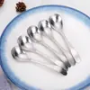 Cuchara de Café de Titanio Puro Cuchara Doméstica para Remover Cuchara Pequeña para Condimentos Cuchara de Postre Cuchara para Niños Cuchara Comedera Portátil de Titanio Completo