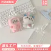 Bolsa de boneca tipo caixa de leite com botão de pressão transparente, bolsa de armazenamento à prova de poeira de PVC customizada para blind box, bolsinha para exibição com pingente de pelúcia