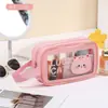 Nova Bolsa de Higiene Pessoal Multifuncional Fofa, Bolsa de Maquiagem, Armazenamento à Prova d'Água, Bolsa de Armazenamento de Cosméticos de Viagem Portátil de Grande Capacidade