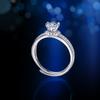 Anel de moissanite de prata esterlina 925 de alta qualidade das mulheres de luxo leve nicho de design de jóias atacado