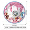 Novas decorações de festa com tema de macaron e rosquinha de desenho animado, guirlanda, pratos de papel espiral, copos de papel
