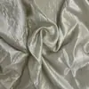 Tecido de Acetato Aurora Boreal, Textura Brilhante Amassada, Tecido de Acetato Amassado com Padrão de Árvores, Tecido de Moda para Vestido Camisa
