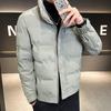 Chaqueta de plumón para hombre, Invierno, Marca de moda, Cuello vertical, Engrosada, Cálida, Plumón de pato blanco, Abrigo corto, Casual, Deportivo