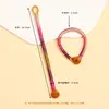 Colgante de Joyería DIY Tejido a Mano Llavero Cordón Cadena para Teléfono Decoración de Bolsa con Nudo de Diamante Aro Abierto
