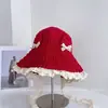 Chapéu de Tricô Fofo Estilo Japonês com Orelhas de Gato para Mulheres, Quente para Outono e Inverno, Proteção para as Orelhas, Versátil, Afina o Rosto, Tendência
