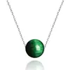 Colar de prata s925 feminino Pérola Zhao Liying mesma joia corrente clavícula ano do porco contas giratórias pedra natural joias de prata