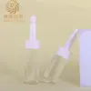 Em Estoque 10ml Óleo Essencial Frasco de Vidro Transparente Sérum para Acne Frasco Amostra com Tampa de Rosca Cosmético Selado com Pó Frasco Vazio