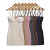 Vestido de Lino de Doble Cara para Chica Atractiva con Cintura Ajustada y Tirantes Nuevo Estilo Primavera/Verano 2026 Vestido Sexy de Línea A con Copas Falda Corta