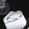 Explosión de moda de Corea del Sur pulsera de acero de titanio para mujer sin decoloración temperamento Joker personalidad red de diamantes completa joyería de lujo venta al por mayor