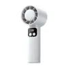 Ventilador pequeno portátil com forte potência de vento, pequeno ventilador elétrico para mesas de estudantes, ventilador portátil infantil para atividades ao ar livre, recarregável por USB