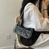 Moda 2026 Transfronteiriça Bolsa de Ombro/Axila Jeans Vintage Multibolsos Design de Nicho Bolsa de Mão para o Dia a Dia